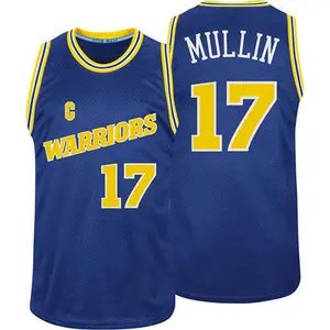 Golden State Warriors Authentic Blue Chris Mullin Throwback Jersey - Men's