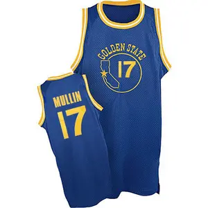 Golden State Warriors Authentic Royal Blue Chris Mullin New Throwback Jersey - Men's