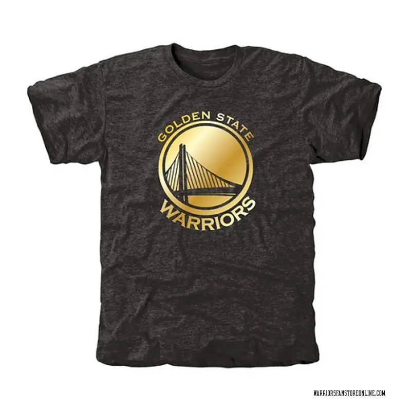 Golden State Warriors Gold Collection Tri-Blend T-Shirt - Black - Men's