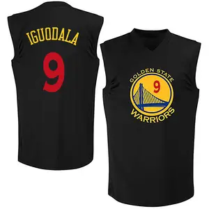 Golden State Warriors Swingman Gold Andre Iguodala Black New Fashion Jersey - Men's