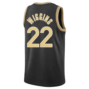 Golden State Warriors Swingman Gold Andrew Wiggins Black Select Series Jersey - Men's