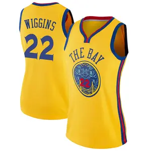 Golden State Warriors Swingman Gold Andrew Wiggins Jersey - City Edition - Women's