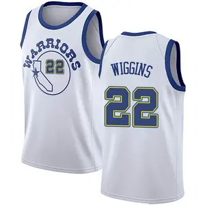 Golden State Warriors Swingman Gold Andrew Wiggins White Hardwood Classics Jersey - Men's