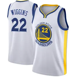 Golden State Warriors Swingman Gold Andrew Wiggins White Jersey - Association Edition - Men's