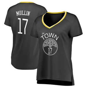 Golden State Warriors Swingman Gold Chris Mullin Black Jersey - Statement Edition - Women's