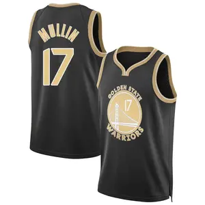 Golden State Warriors Swingman Gold Chris Mullin Black Select Series Jersey - Men's