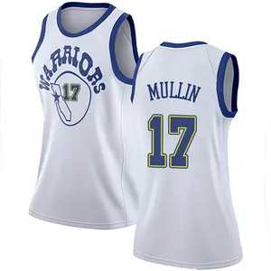 Golden State Warriors Swingman Gold Chris Mullin White Hardwood Classics Jersey - Women's