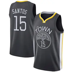 Golden State Warriors Swingman Gold Gui Santos Black Jersey - Statement Edition - Men's