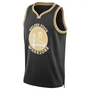 Golden State Warriors Swingman Gold Gui Santos Black Select Series Jersey - Men's