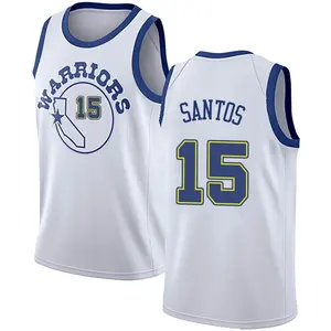 Golden State Warriors Swingman Gold Gui Santos White Hardwood Classics Jersey - Men's