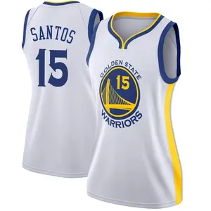 Golden State Warriors Swingman Gold Gui Santos White Jersey - Association Edition - Women's