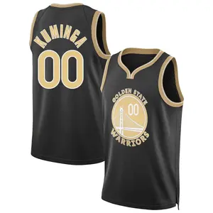 Golden State Warriors Swingman Gold Jonathan Kuminga Black Select Series Jersey - Men's