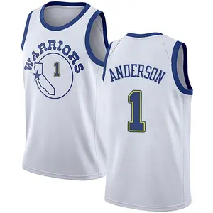 Golden State Warriors Swingman Gold Kyle Anderson White Hardwood Classics Jersey - Men's