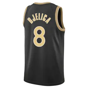 Golden State Warriors Swingman Gold Nemanja Bjelica Black Select Series Jersey - Youth