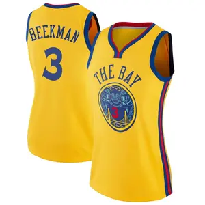 Golden State Warriors Swingman Gold Reece Beekman Jersey - City Edition - Women's