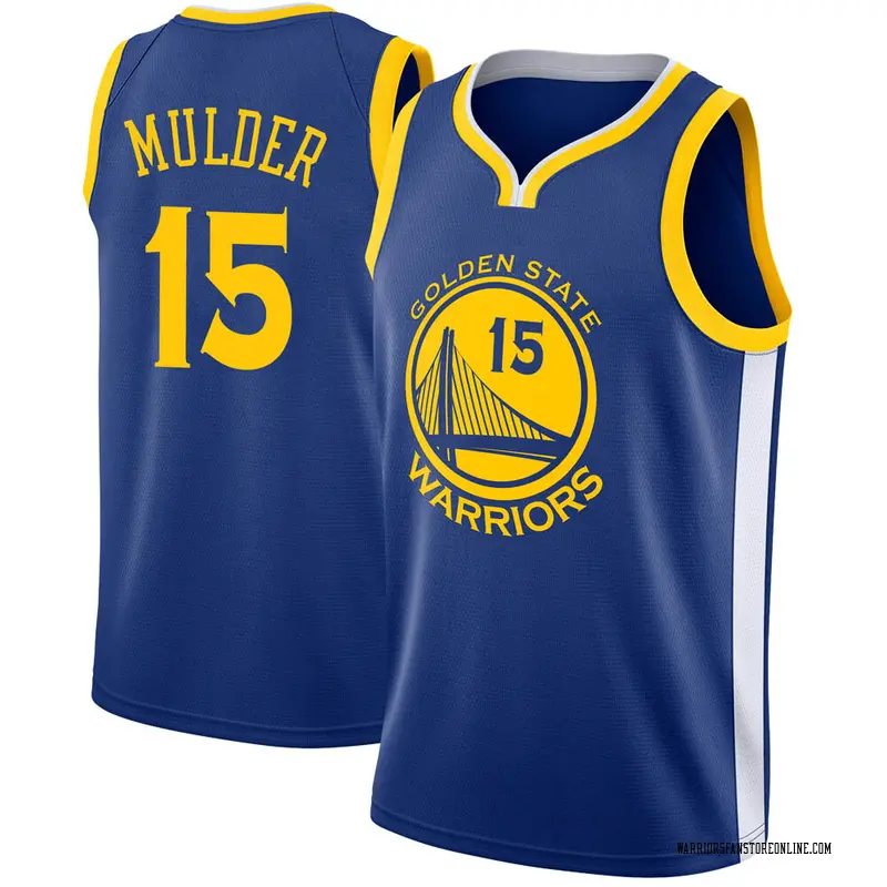 Nike Golden State Warriors Swingman Blue Mychal Mulder Jersey - Icon ...