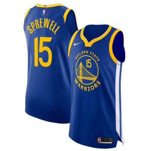 Golden State Warriors Authentic Blue Latrell Sprewell 2020/21 Jersey ...